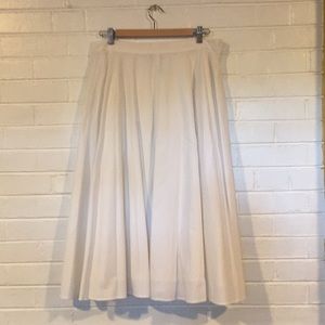 White A-line Skirt Size 12